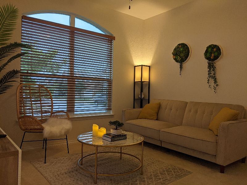The sofa can be converted into a single bed when you have guest staying overnight.