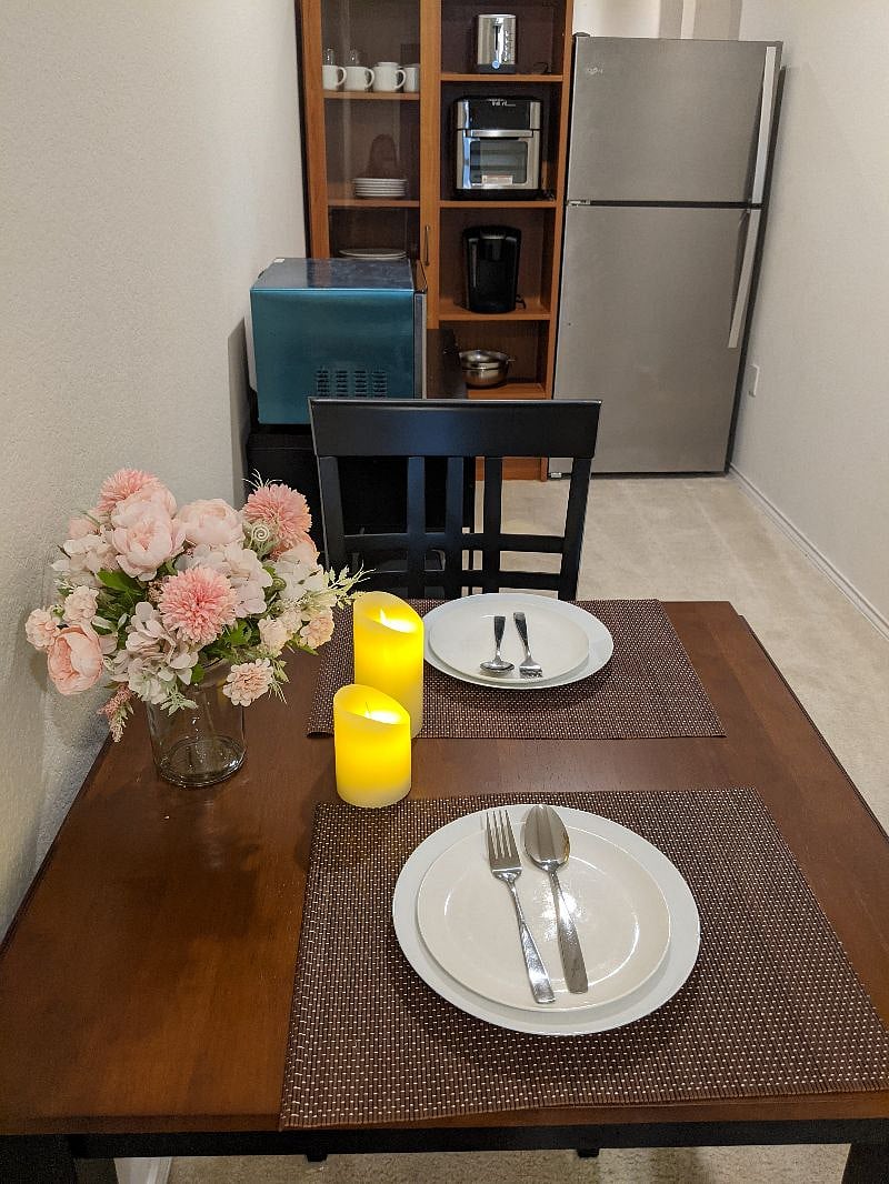 Kitchen and dining area