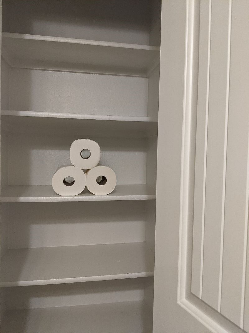 Extra storage in the bathroom