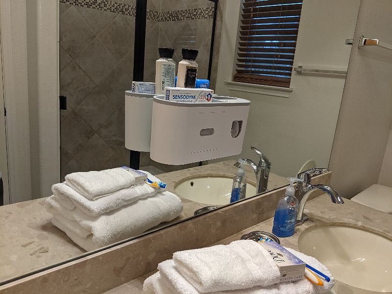 Bathroom is fully furnished