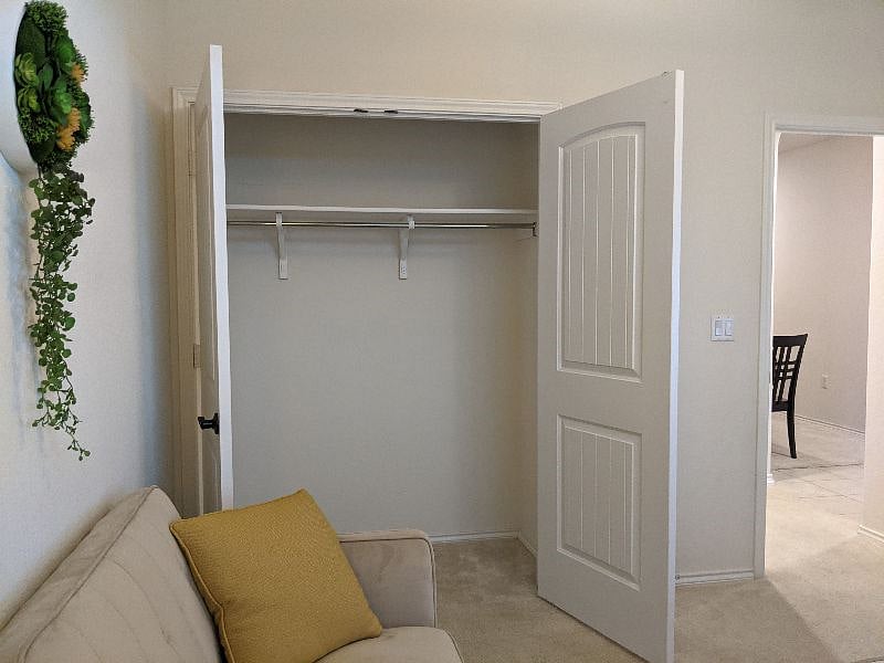 Extra storage in the living room.