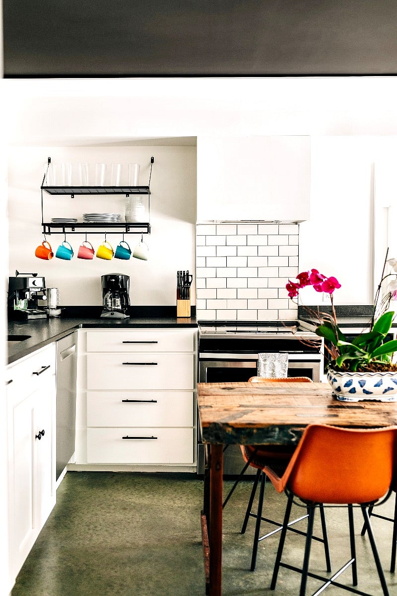 My kitchen is fully stockedpots and pans, all the utensils, baking pans & more, even down to the spices. 