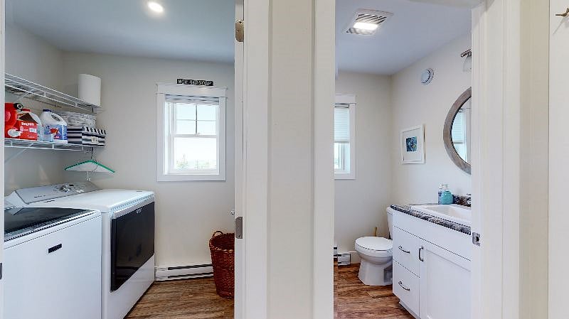 1st floor laundry & 1/2 bath