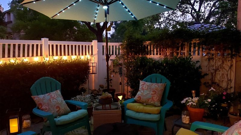 Cozy backyard patio