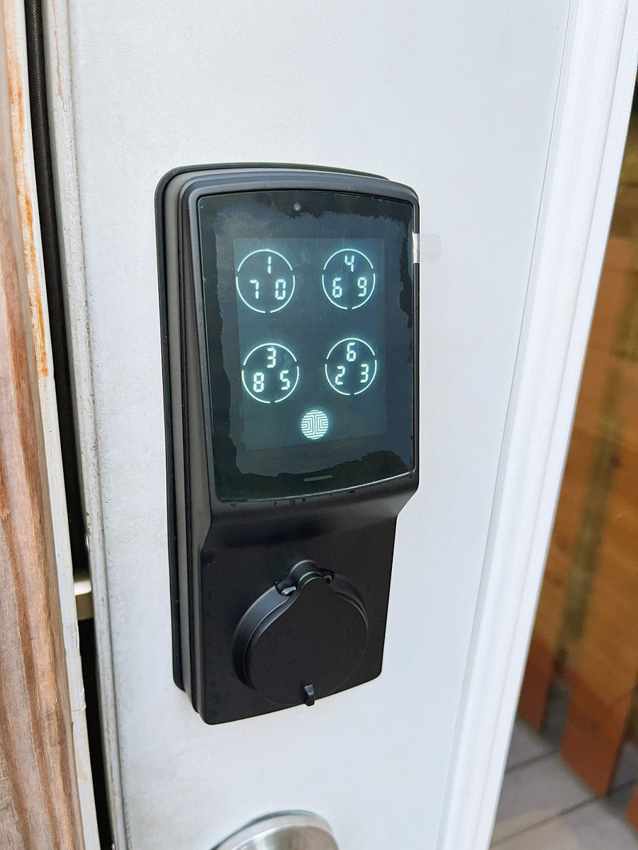 Keyless entry with one-touch fingerprint scanner option.