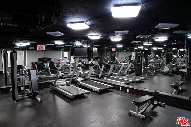 Gym, located down the hall from unit.
