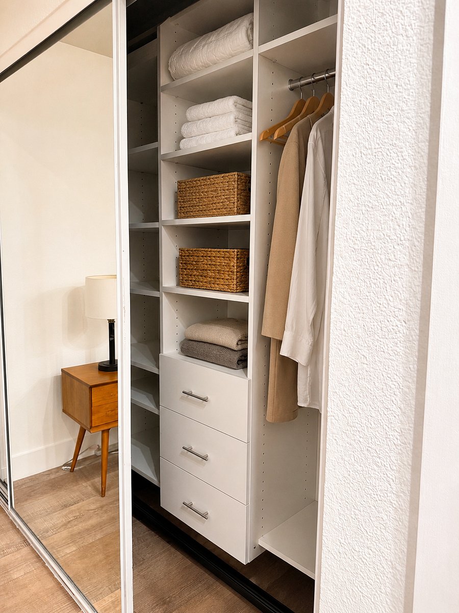 Reach in closet