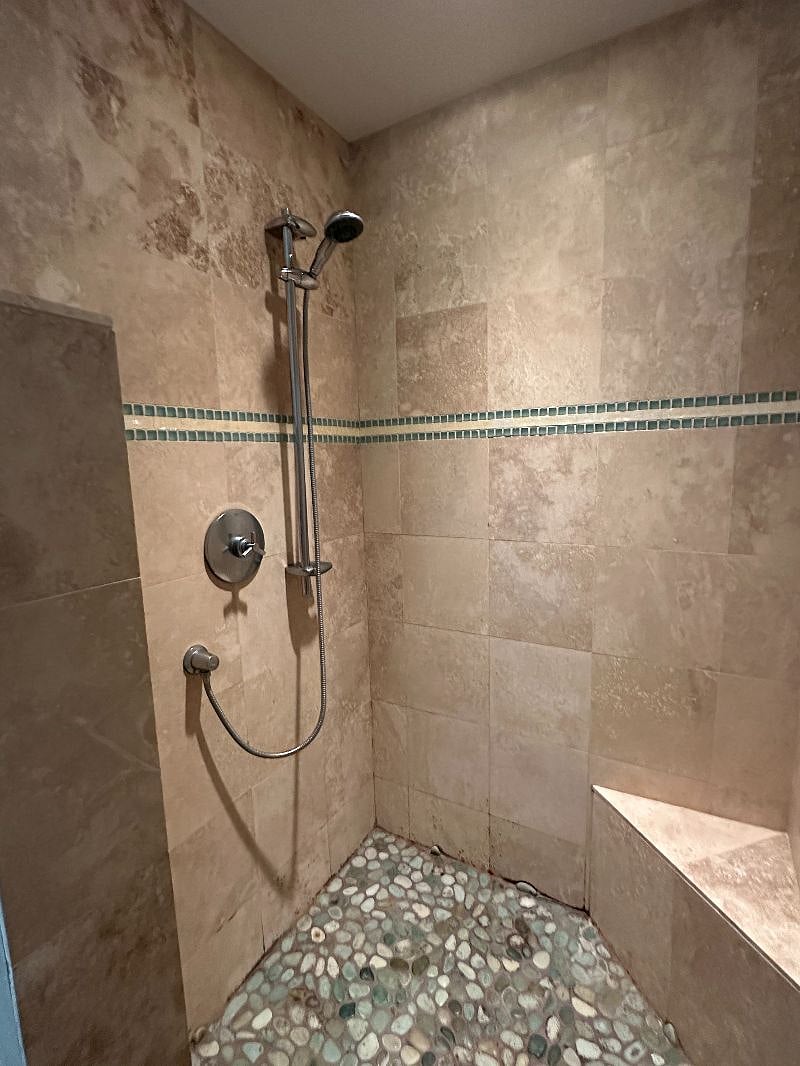 Beautifully tiled shower