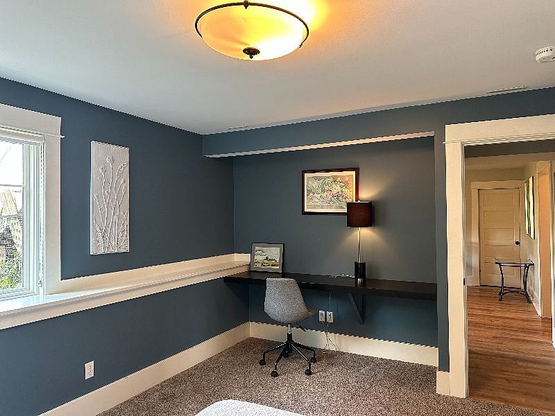 Work station in bedroom