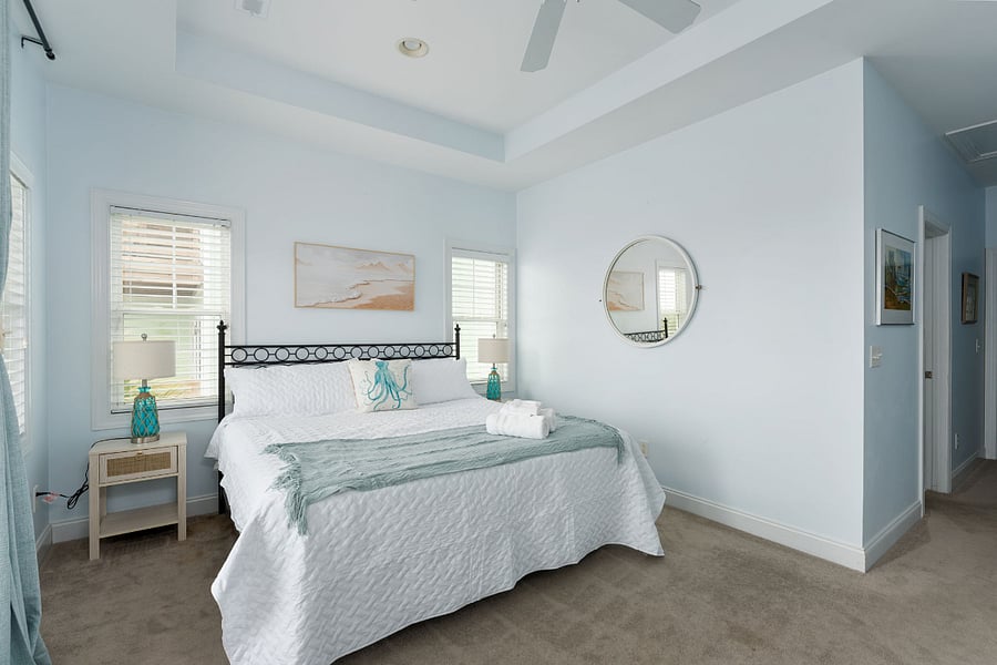 3rd Floor Primary Suite w/King Bed and Ocean View Balcony