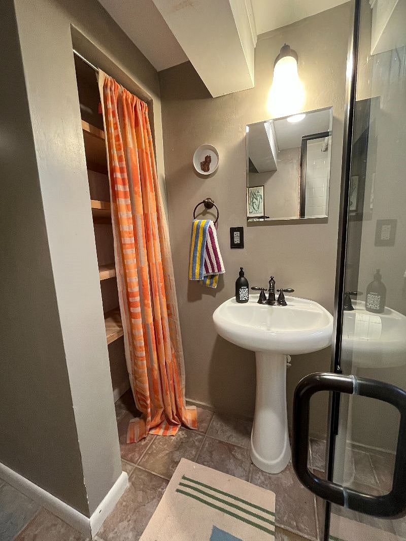 Bathroom with ample storage 