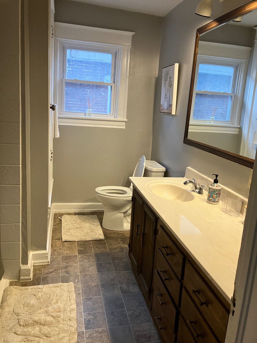 Bathroom with walk-in shower