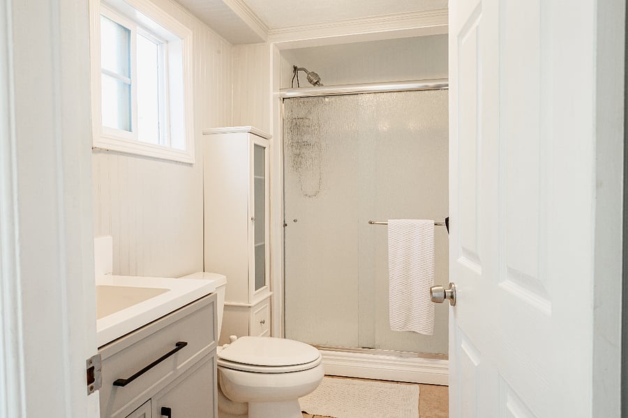 Primary bathroom with shower