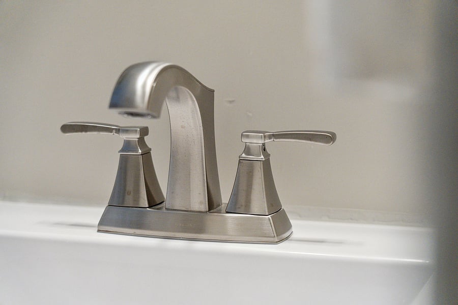 The cottage has one full bathroom with a beautifully tiled shower/tub and modern fixtures.
