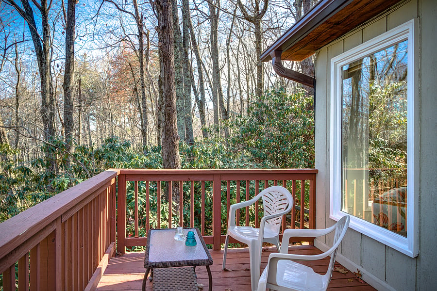 Back Deck outside master bedroom. Late November. 