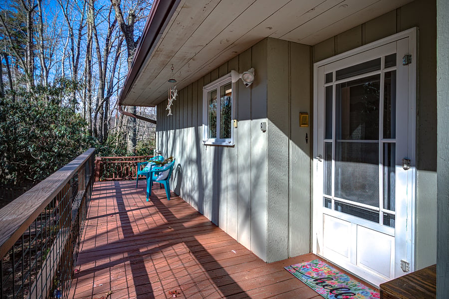 Front Porch (view from porch stairs at driver)