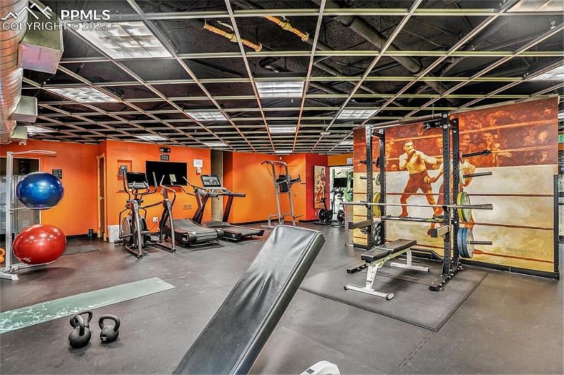 Gym in building