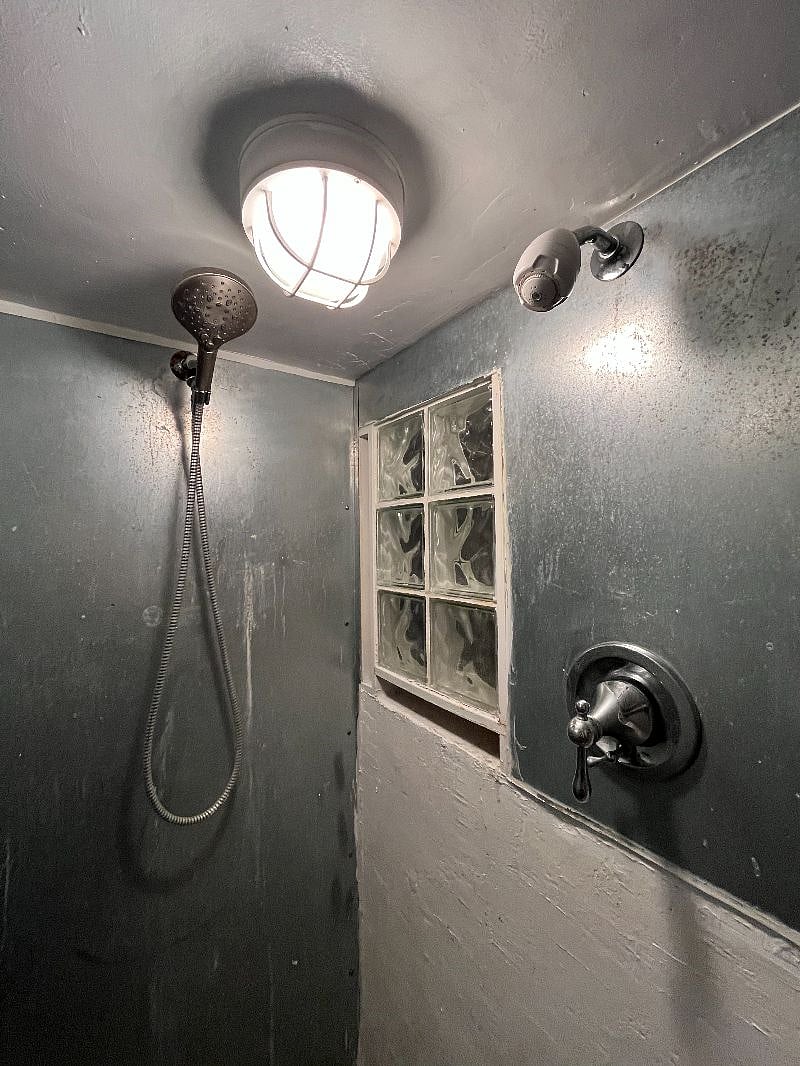 Downstairs shower and bathroom