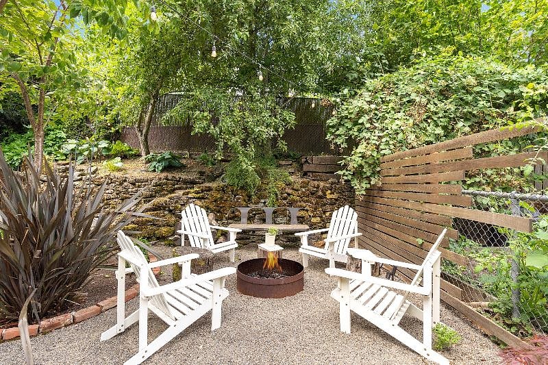 Feel free to build a fire in the fire pit