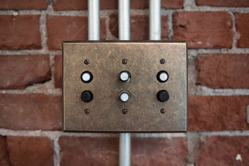 All-new electrical systems with vintage push-button dimmers