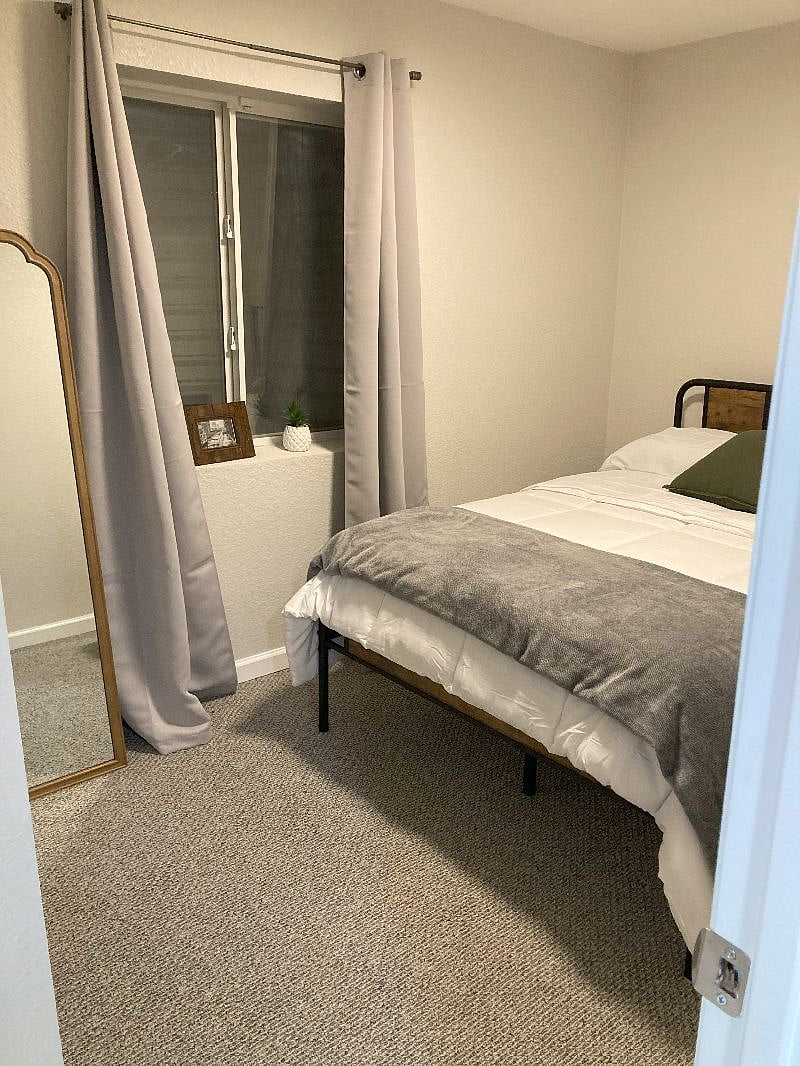 Bedroom with egress window.