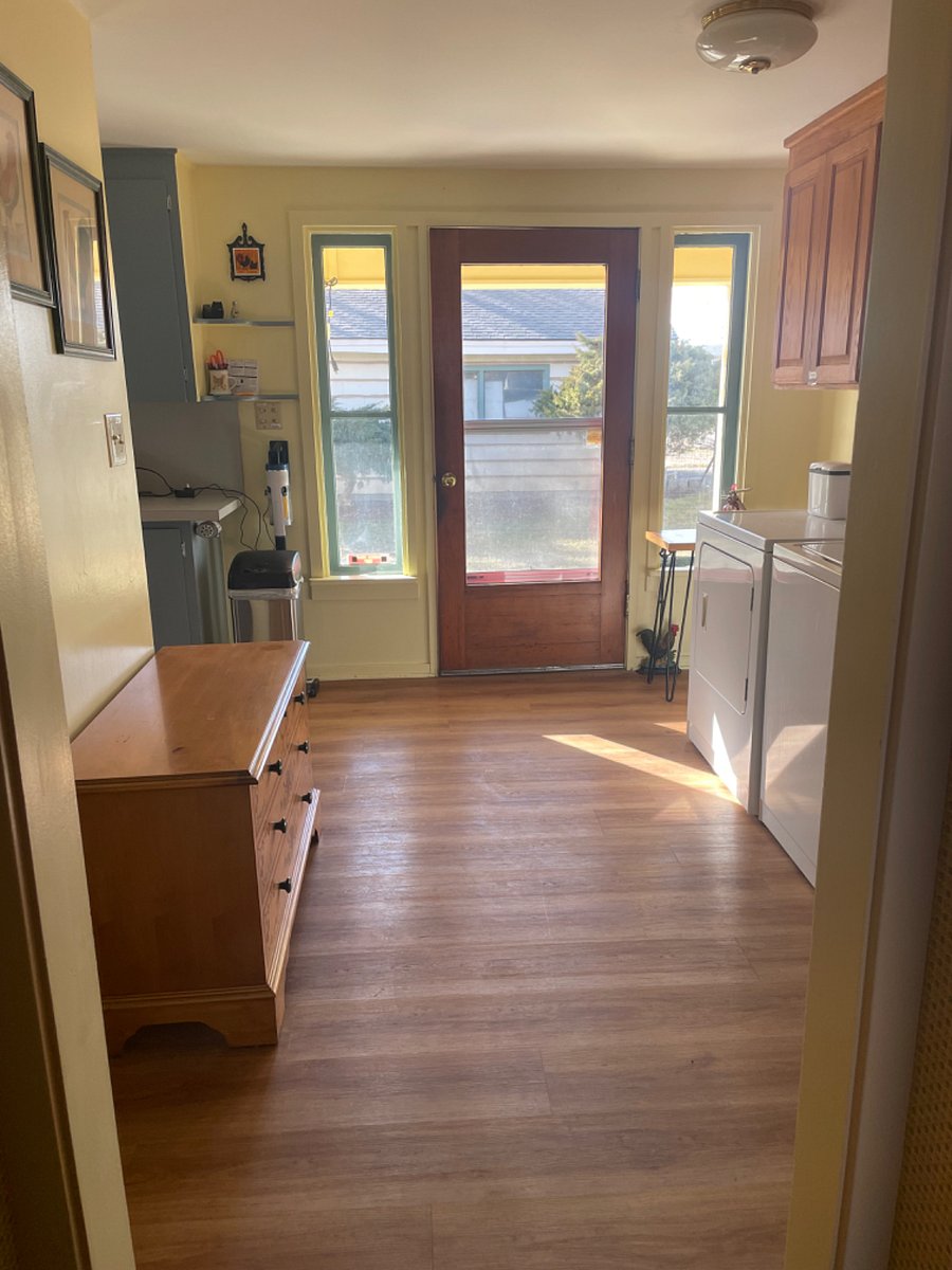 In-home washer and dryer for added convenience.