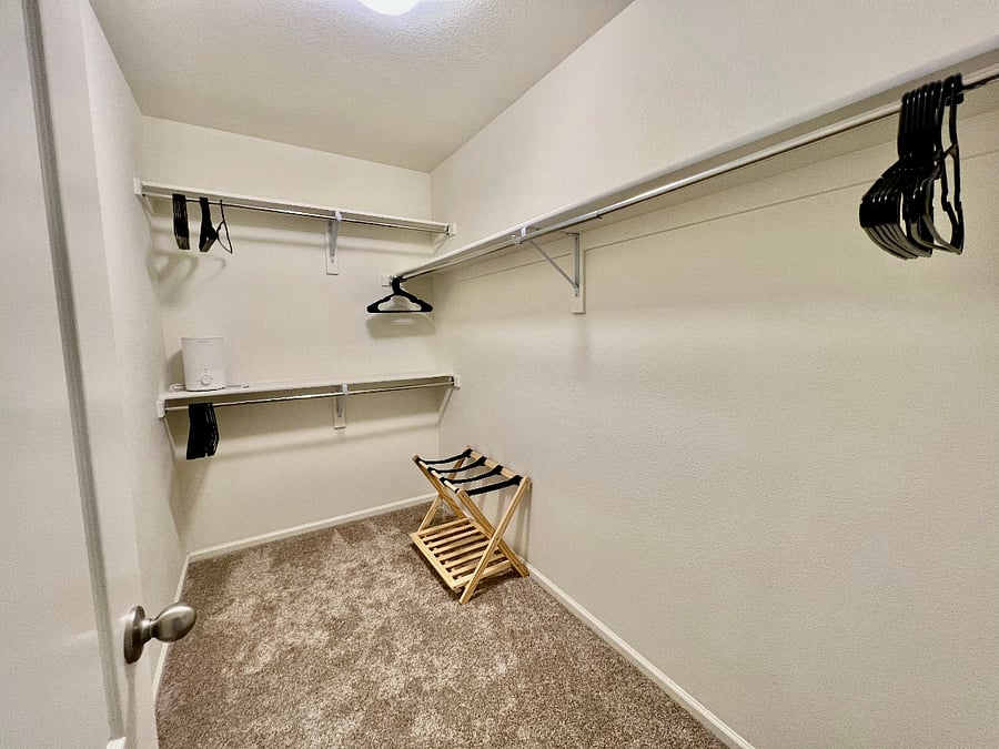 Primary walk in closet