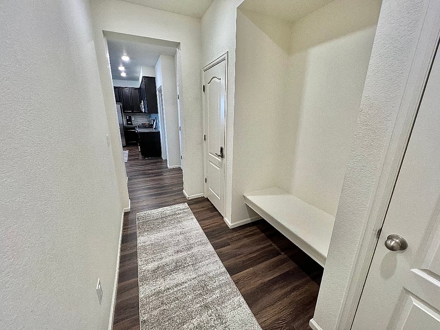 Hallway from 2 car garage