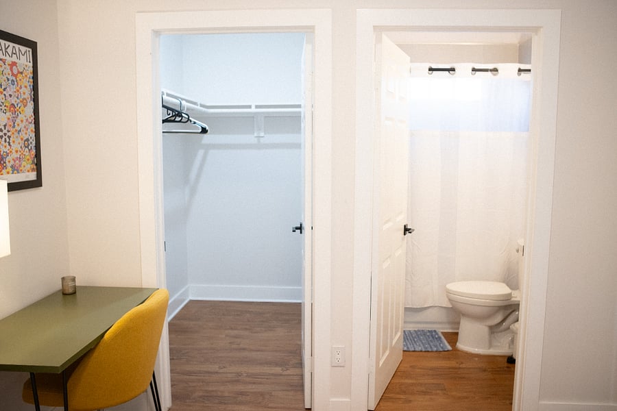 Bedroom 1 - desk, walk in closet, en-suite bathroom