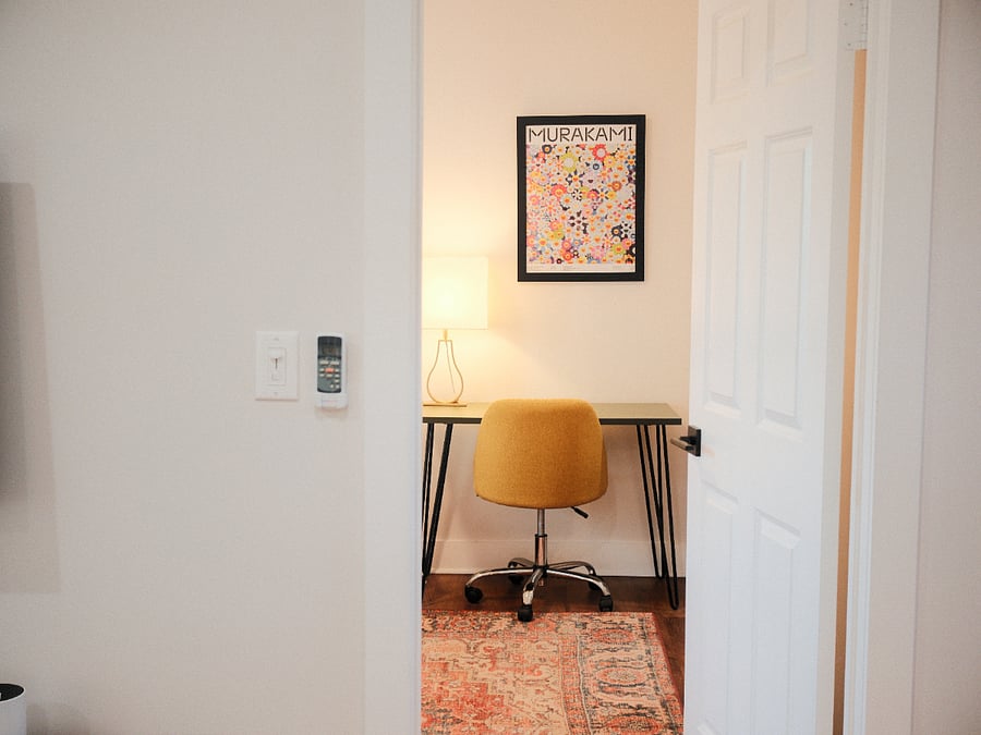 Looking into Bedroom 1