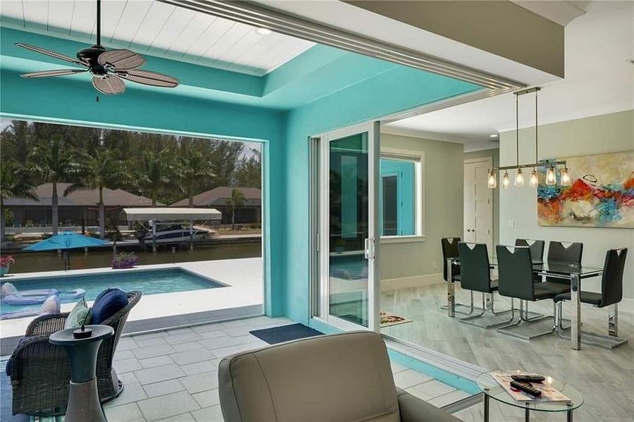 House opens to patio