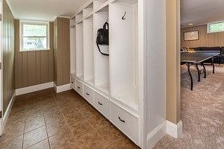 Mudroom off of garage