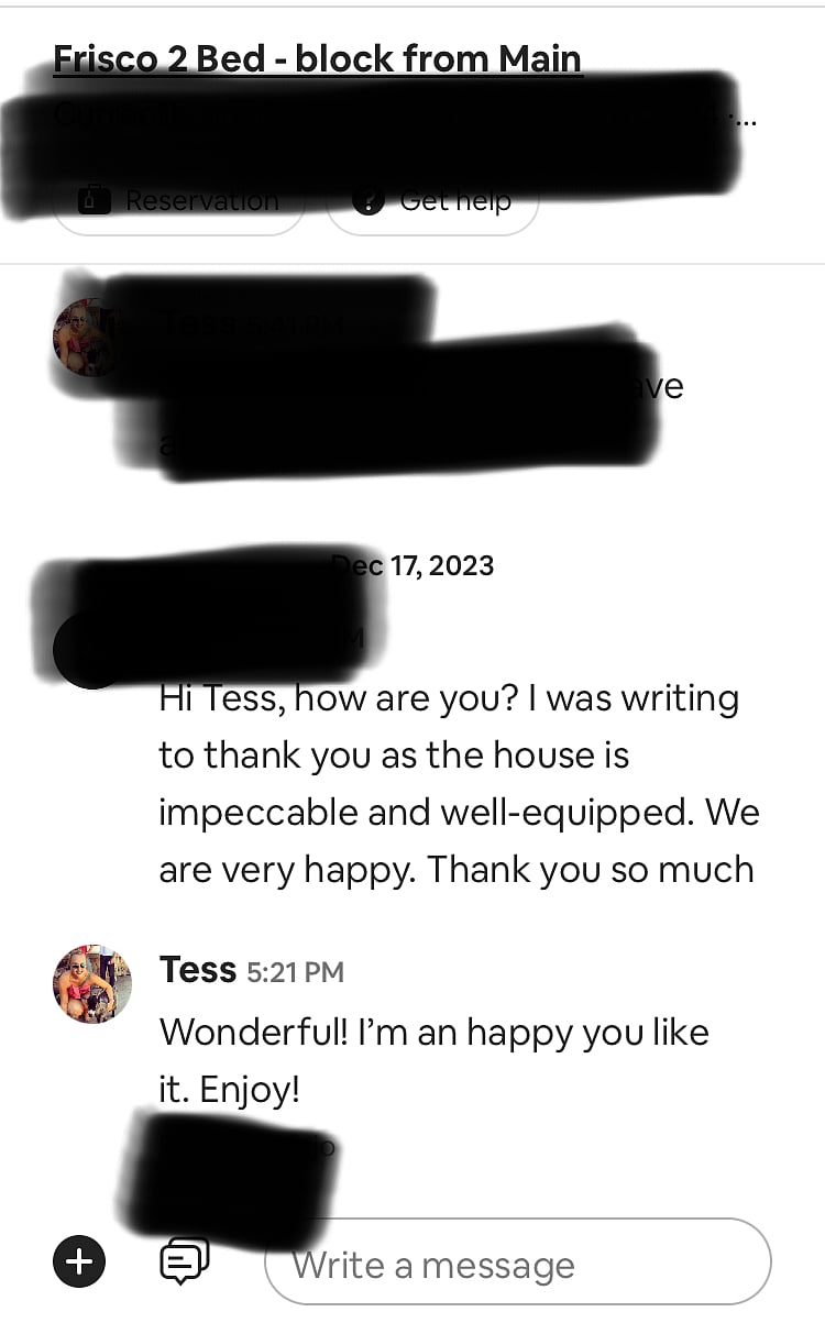 We love happy guests!