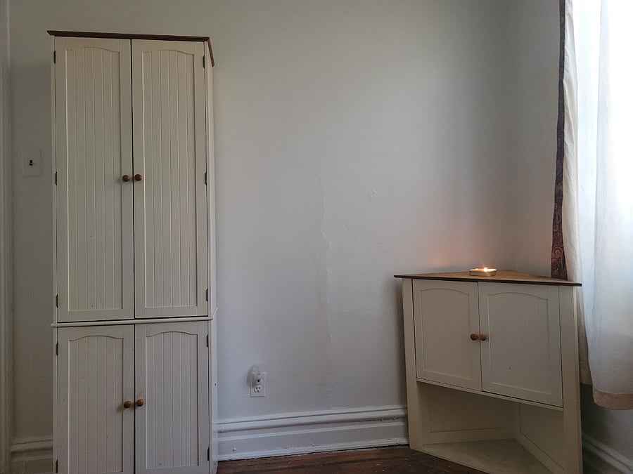 Back room closet/underneath bed storage