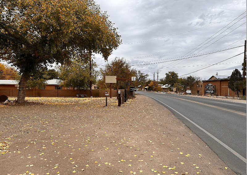 Entrance from main road