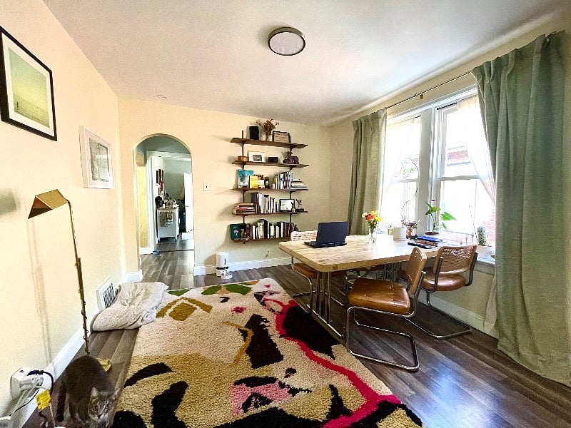 The dining room