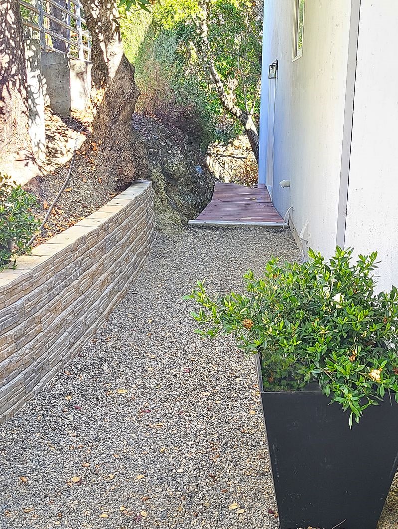 Private entrance path