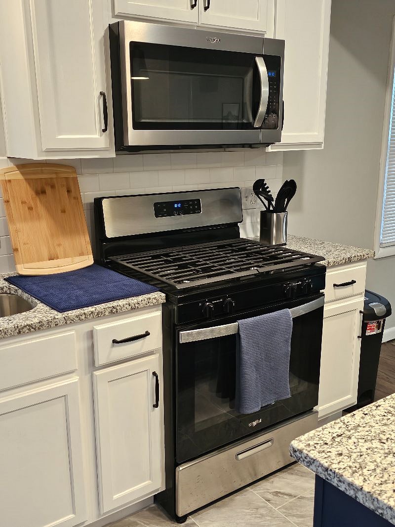 Gas stove and microwave