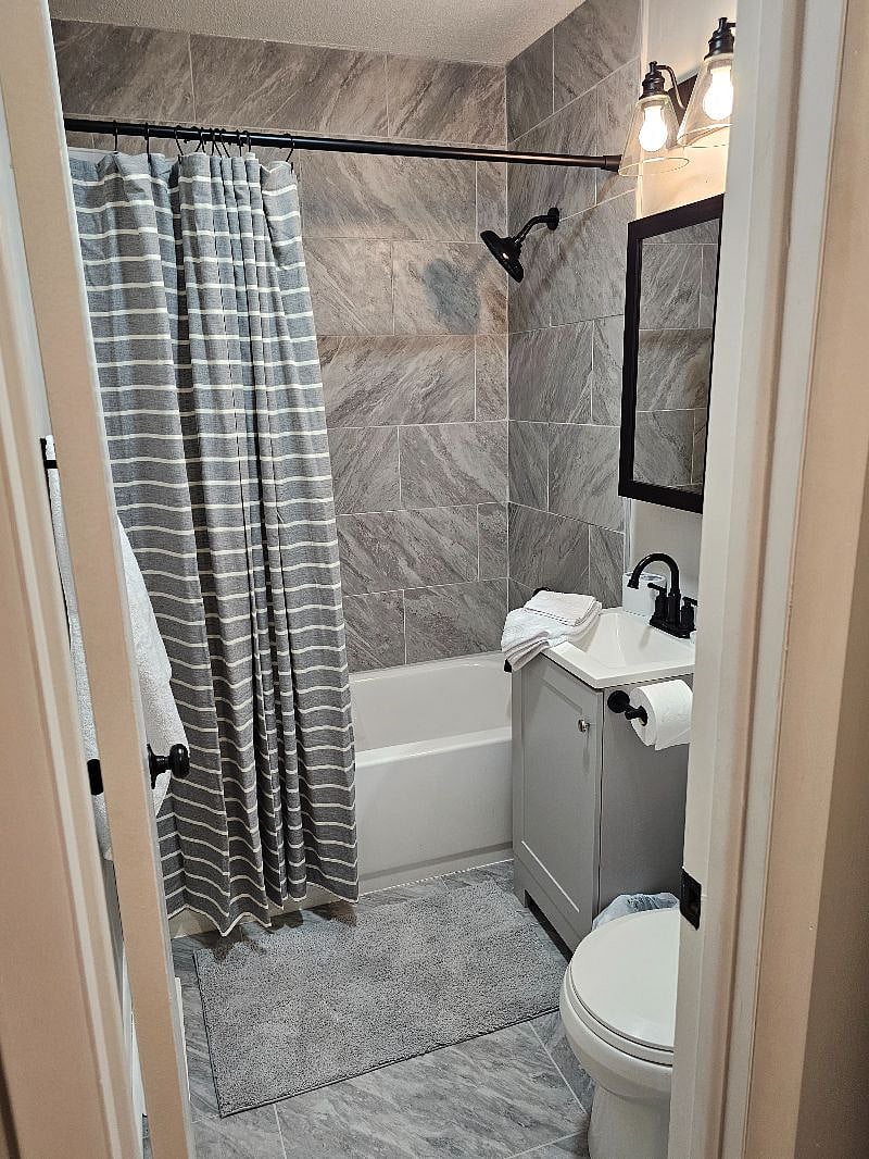 Mirror is also a medicine/makeup cabinet