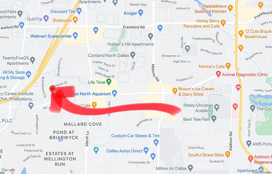 Great location: Right between 2 main roads, toll way to downtown or Plano and Frisco and George Busht turnpike to Airport or North Dallas Plano and Mackinney.