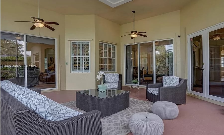 Covered and Screened back porch