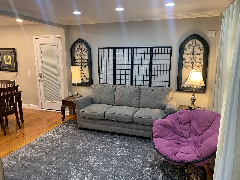Living room viewed from front door