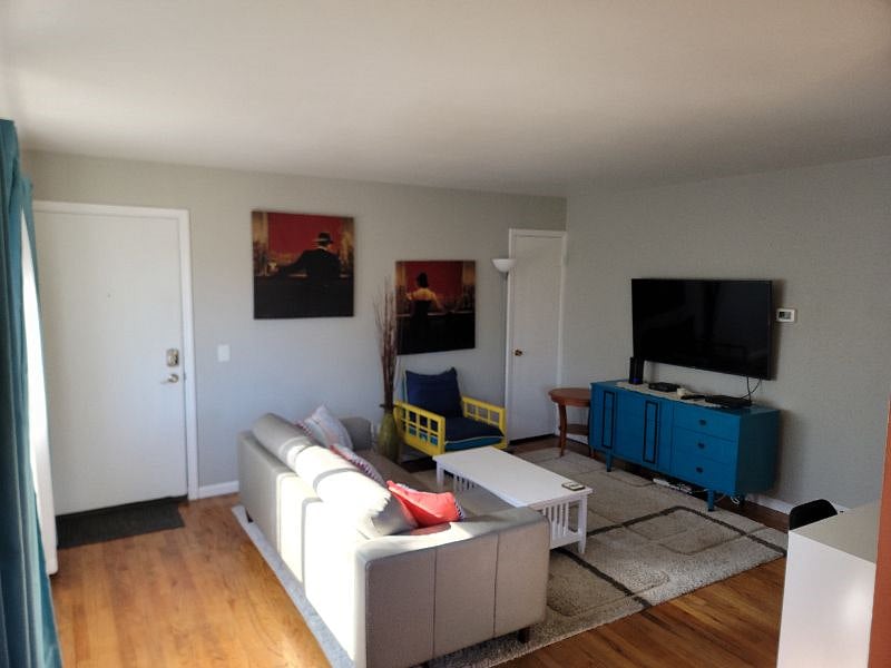 Living Room with TV and comfy couch