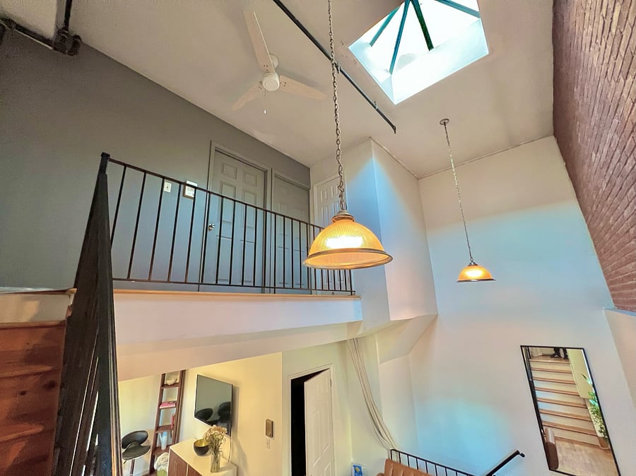 Third floor hallway + sky light 