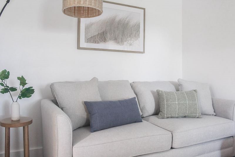 This is a sofa that pulls out into a queen bed