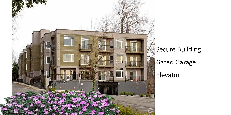 Secure Building - Gated Garage parking depends on vehicle size - Elevator
