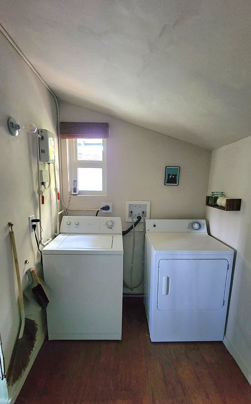Laundry room, washer and dryer, in unit (upgraded washer not shown)