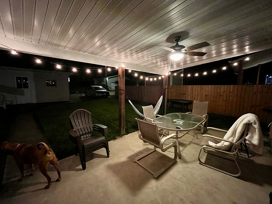 Shared back patio