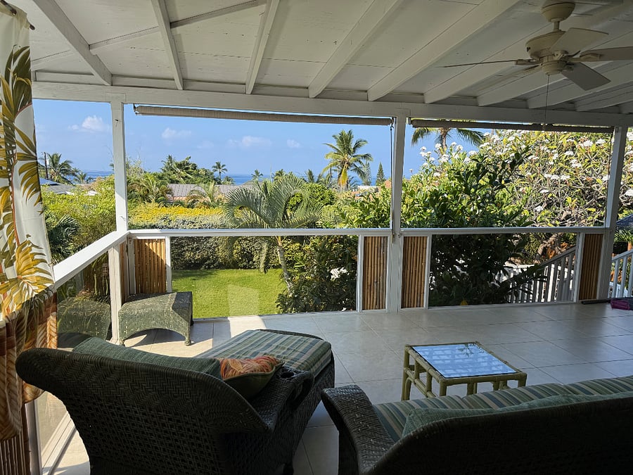 Covered Lanai, Ocean View