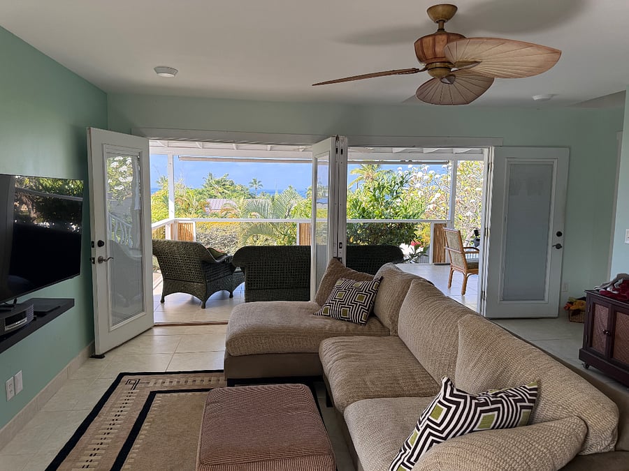 French Doors onto Covered Lanai